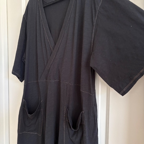 Free People Work from Home Reversible Onesie Black Size small - Picture 4 of 12